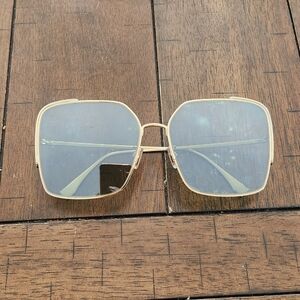 Fendi Gold Square Sunglasses